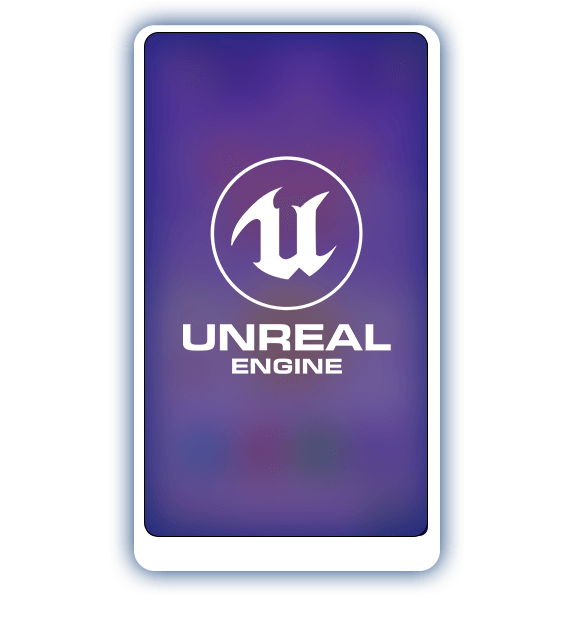 mobile with unreal real wallpaper