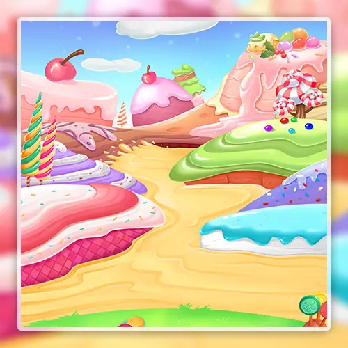 Candy World Slot theme background