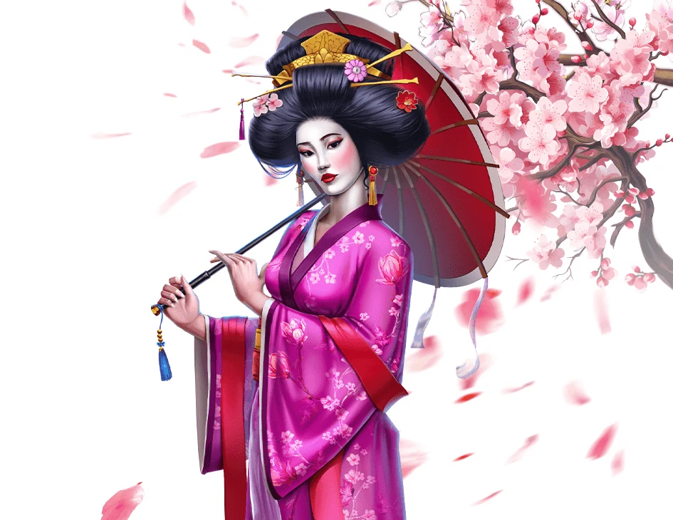 Geisha Slot Game Character Art