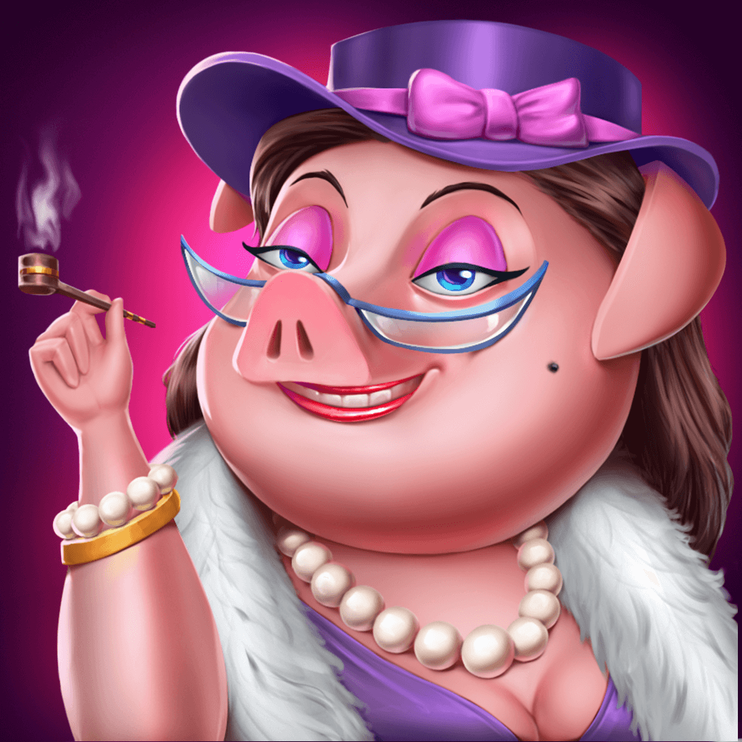 Piggy Queen 2D Character Design