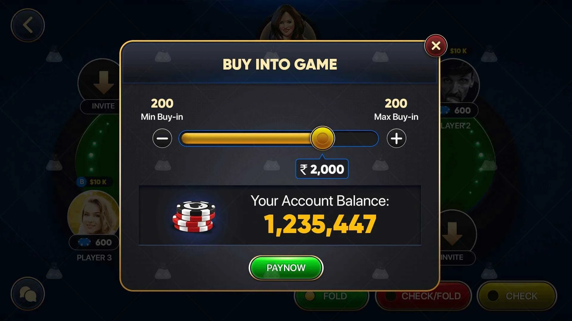 Poker Game Screenshot 1