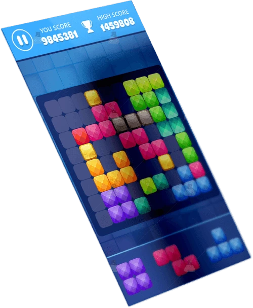 block puzzle 2D casual game for mobile created by gamix labs